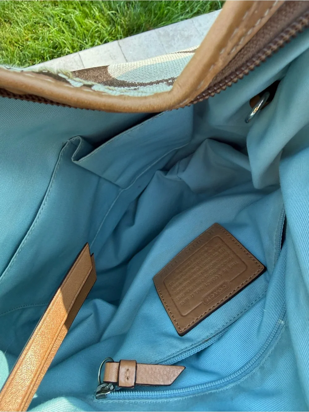 Coach Signature Rugby Shoulder crossbody Bag